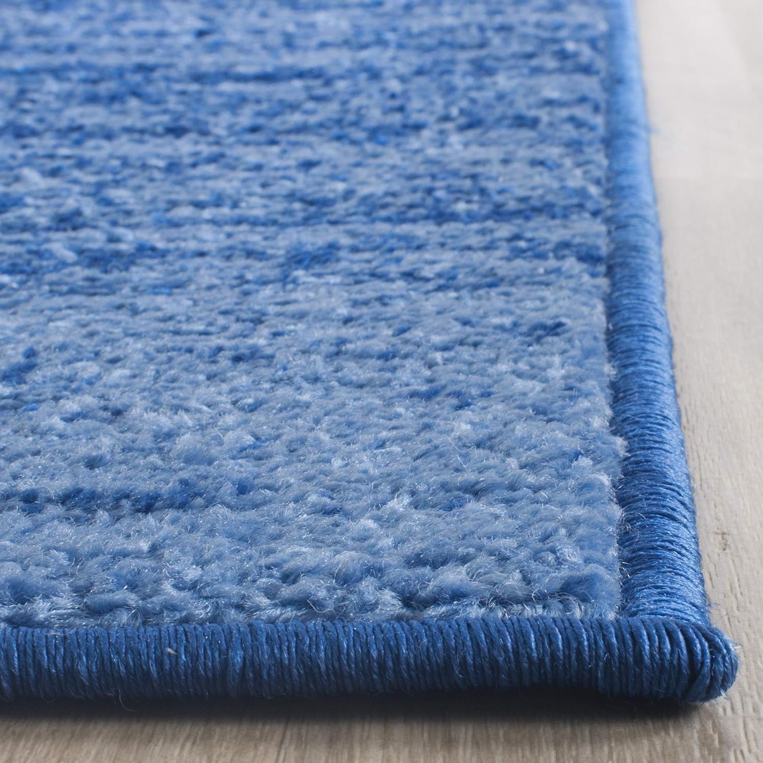 Area Rug 8×10 – Adirondack Collection – Large – Light Blue & Dark Blue, Modern