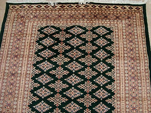Area Rug Awesome Green Jaldar Abstract Wool Silk Hand Knotted Home Carpet (8×5)’