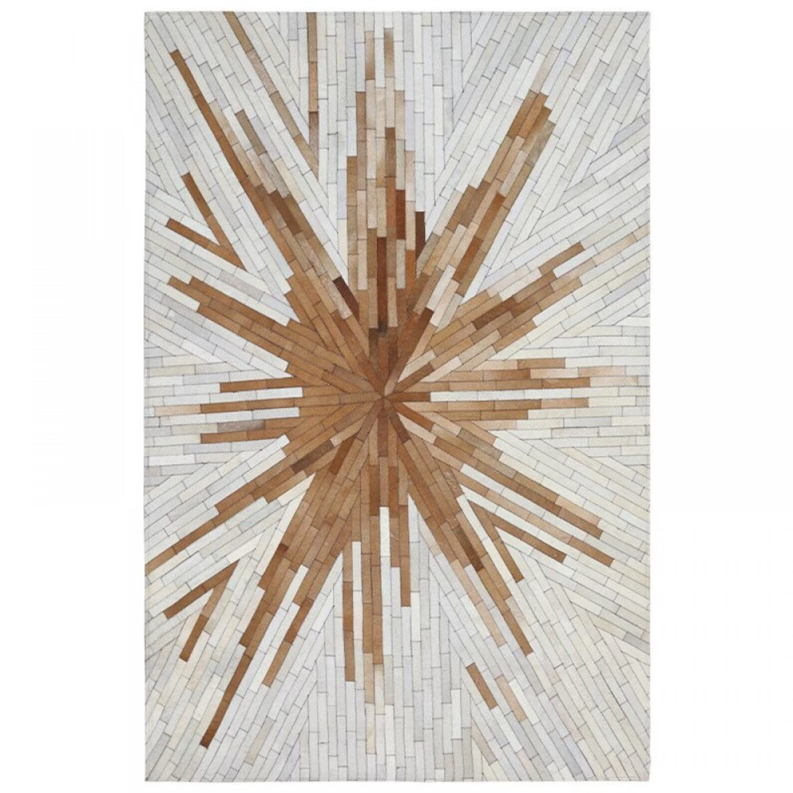 Cow Cowhide Rug Leather Hide Skin Area Size New Rugs Large 100% Ft Hair Tricolor