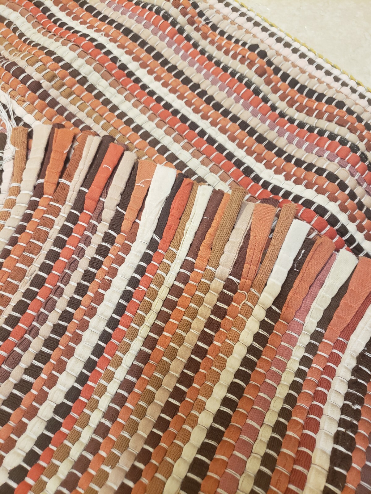 Vintage Hand Braided Rug