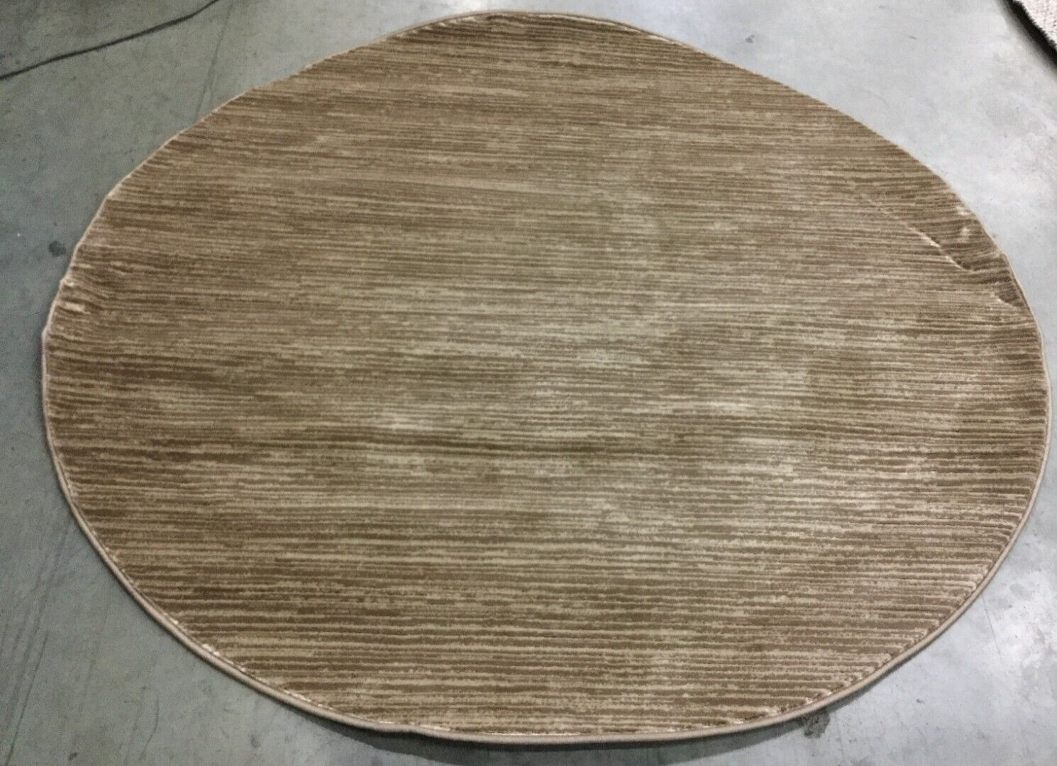 LIGHT BROWN 5′ X 5′ Round Stained Rug Reduce price 1172650723 VSN606C-5R