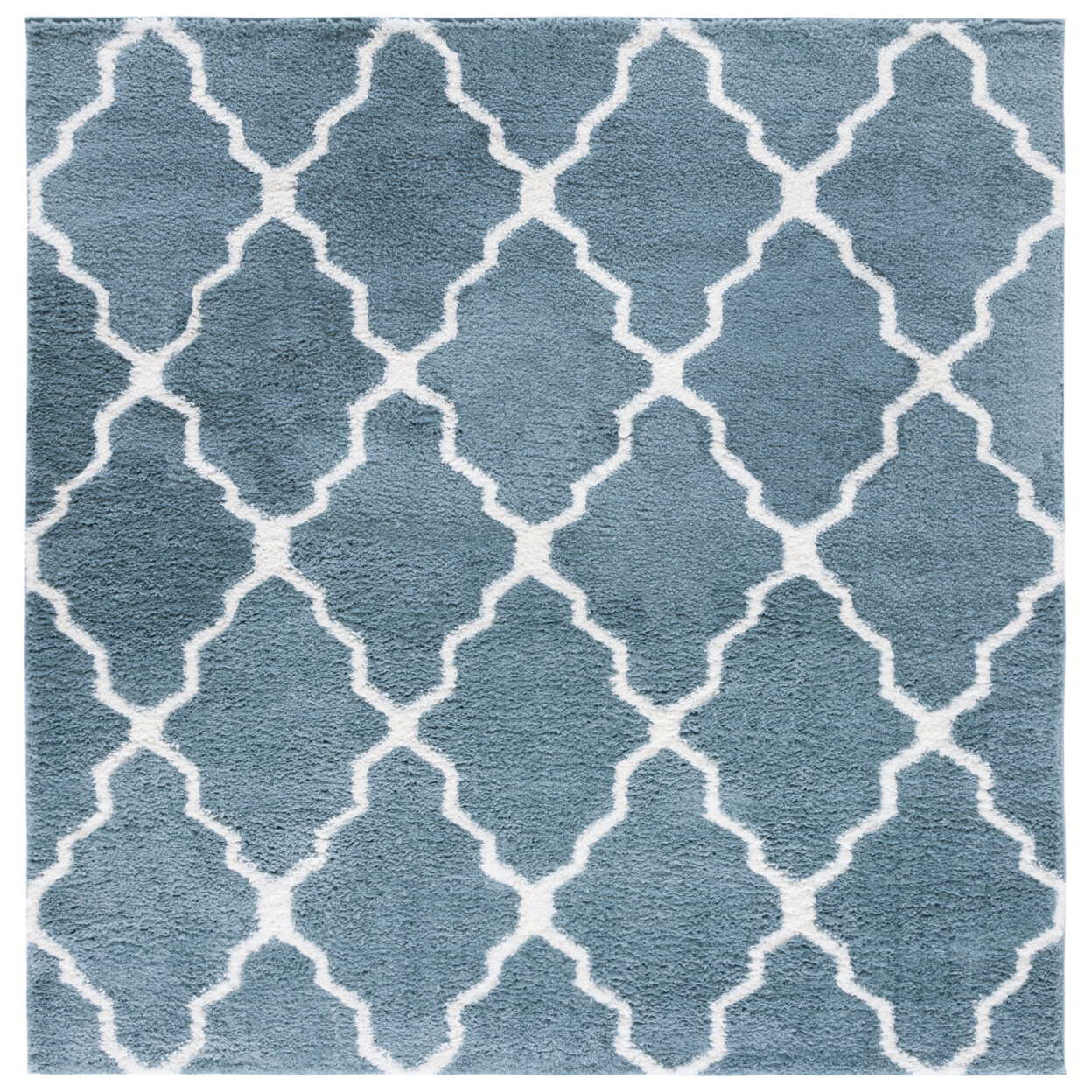 SAFAVIEH Berber Shag BER575M Blue Rust / Ivory Rug