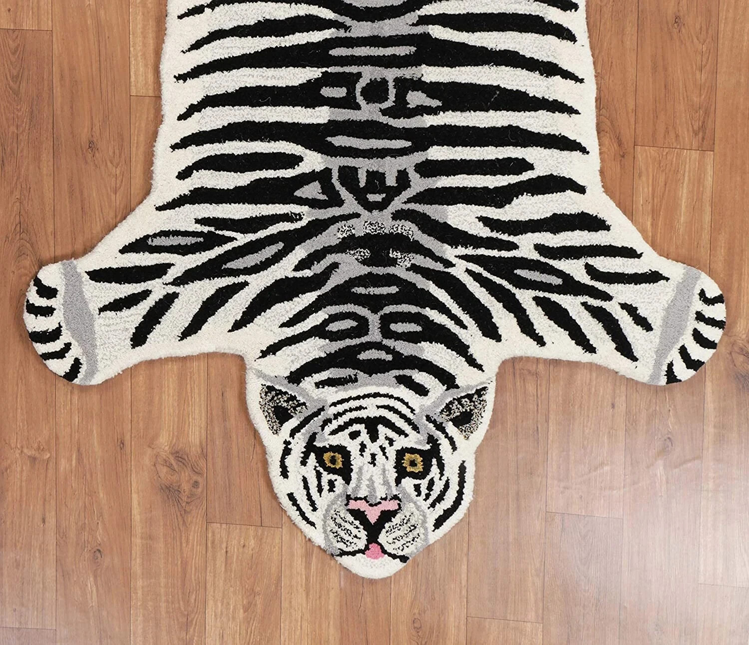 Tiger Rugs 3×5 ft Handmade Hand tufted 100% New Zealand Wool for Any Room Kid