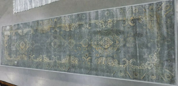 GREY / MULTI 2′-2″ X 8′ Damaged Rug Reduced Price 1172598347 VTG137-2770-28
