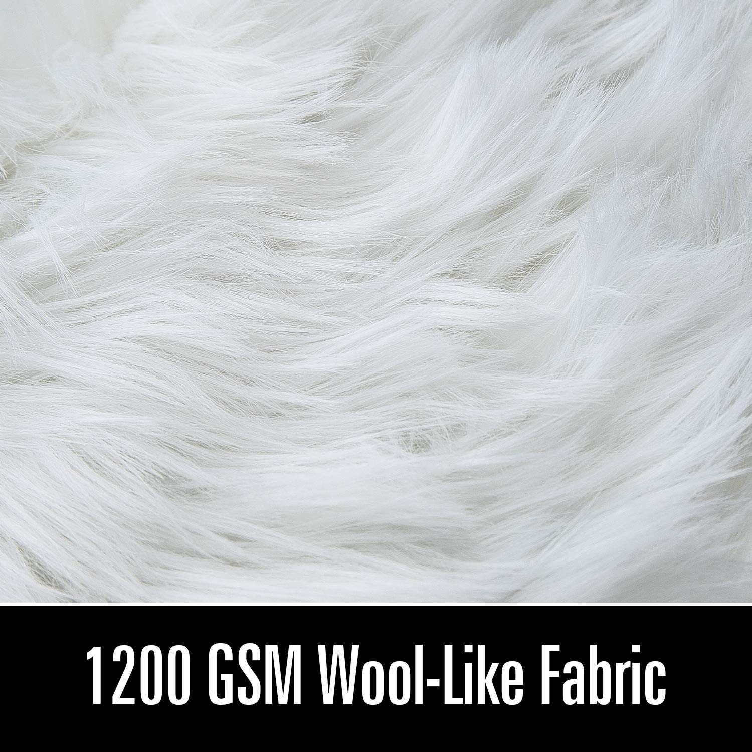 Soft Fluffy Faux Fur Rugs for Bedroom Bedside Rug 2×4 Feet, Washable, Furry S…