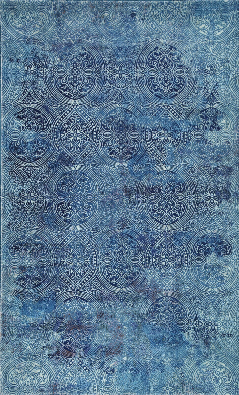 Geometric Modern Blue Oriental Chinese Rugs