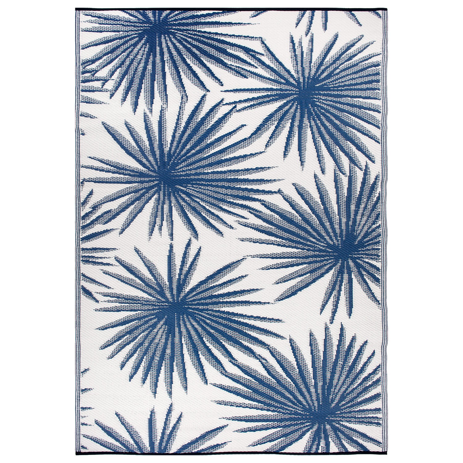 Rugshop Outdoor Rug 3×5 Floral Tropical Reversible Plastic Outdoor Patio Carpet
