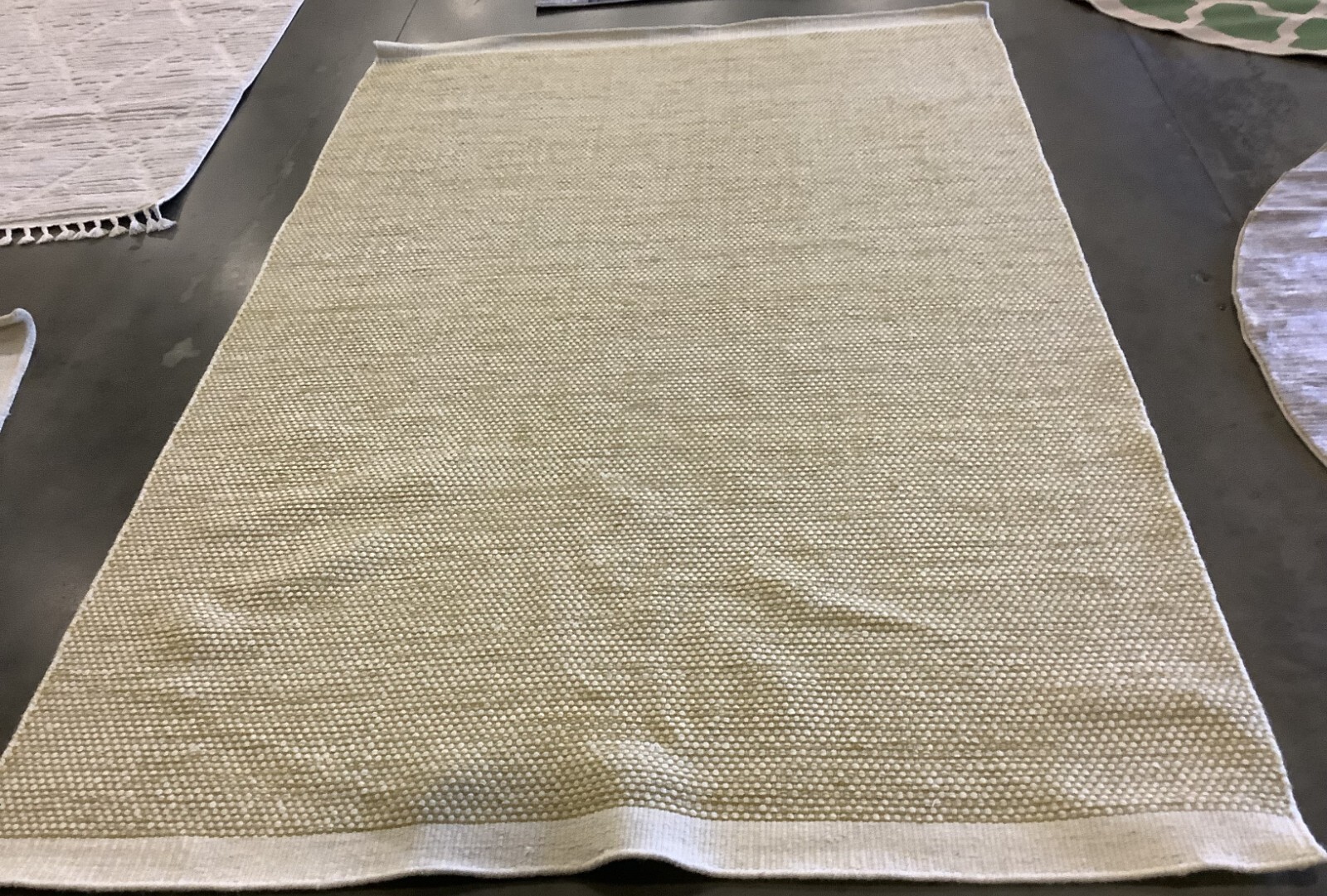 YELLOW / IVORY 6′-0″ x 9′-0″ Flaw in Rug, Reduced Price 1172674037 NAT776C-6