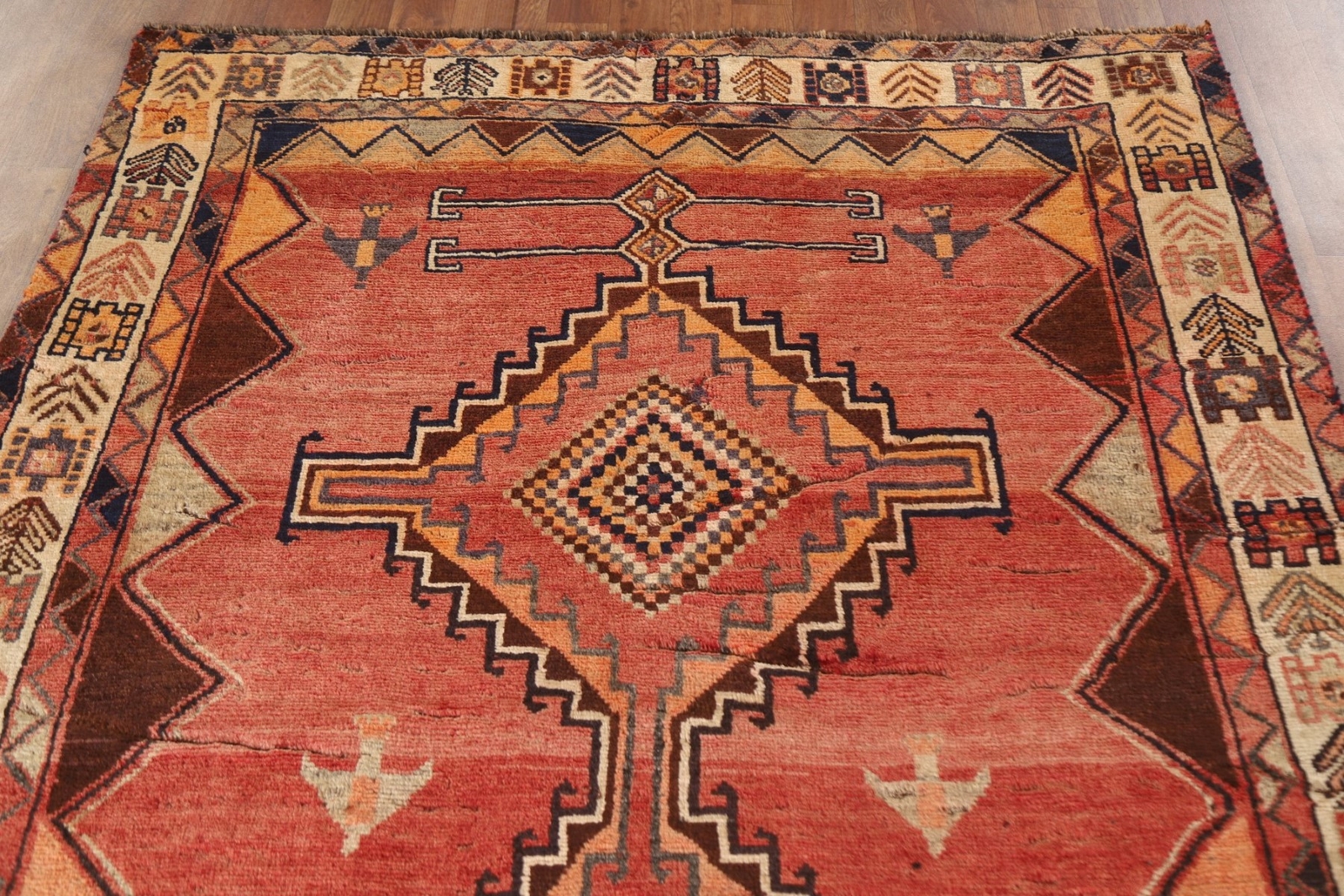 Tribal Geometric Traditional Vintage Area Rug 5×9 Handmade Wool Carpet