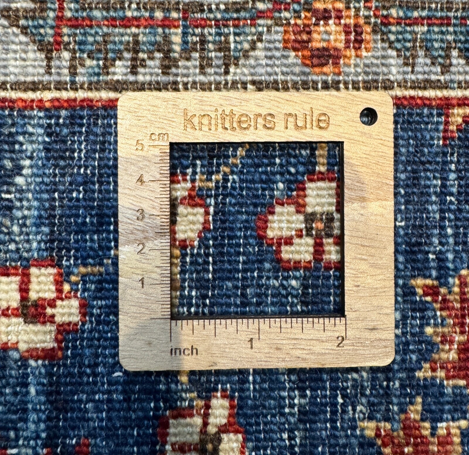 3 X 5 Ft Navy Blue Gray Afghan Hand Knotted Wool Rug