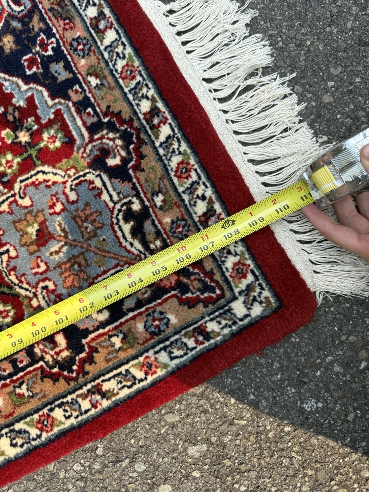Lovely Antique Kermann 9.1 x 6 Hand Knotted Double Medallion Oriental Rug India