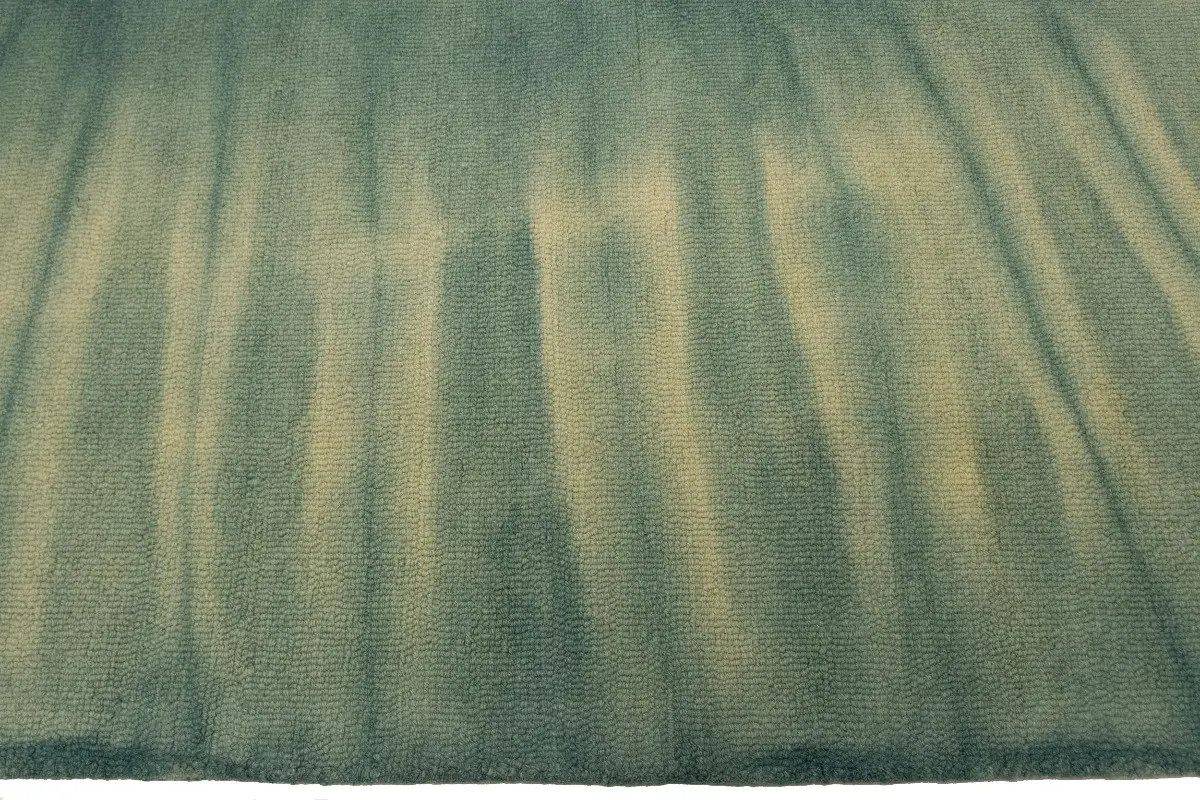 Green Tie-Dye Design Bedroom 5X8 Hand-Tufted Modern Rug Decor Carpet