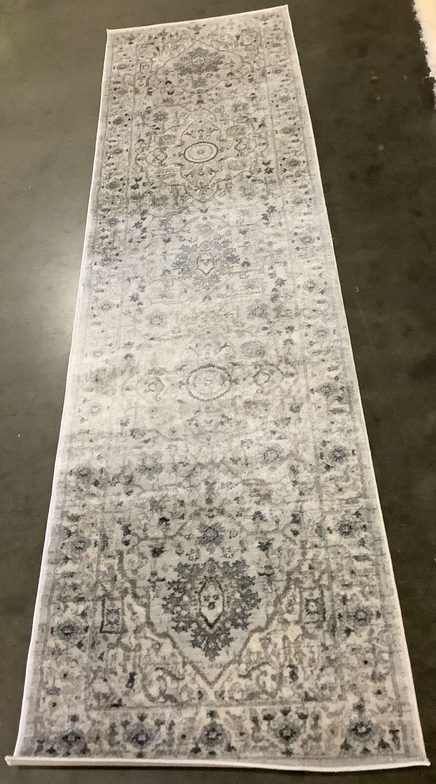 LT GREY / GREY 2′-2″ x 8′-0″ Back Stain Rug, Reduced Price 1172670418 ISA936G-28