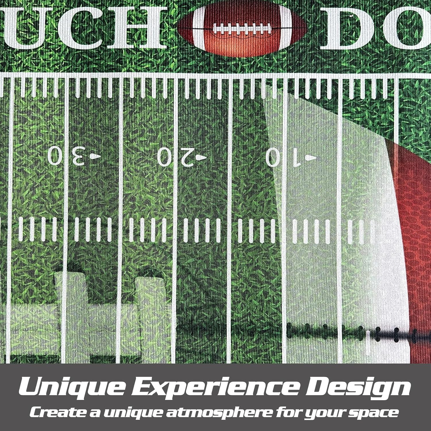Football Rug for Bedroom,5’X7′ Non-Slip Football Field Rugs,Sports Rug for Room