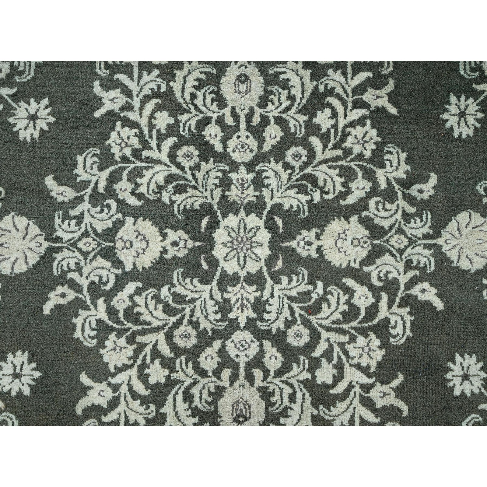 9’8″x14’2″ Green Vintage Indo Saroogh Hand Knotted Wool XL Oriental Rug 2529
