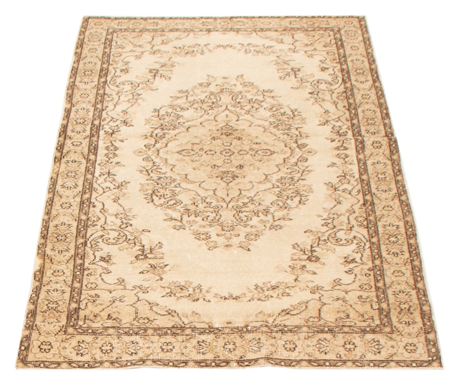 Traditional Vintage Hand-Knotted Area Rug 3’9″ x 7’0″ Oriental Wool Carpet