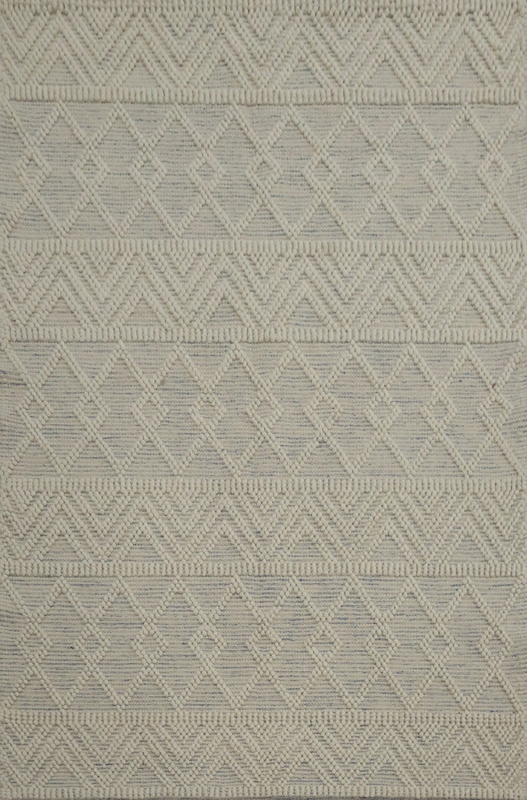 Beautifully Crafted Gotti Design Rugs with Geometric Patterns Ivory Handmade Rug