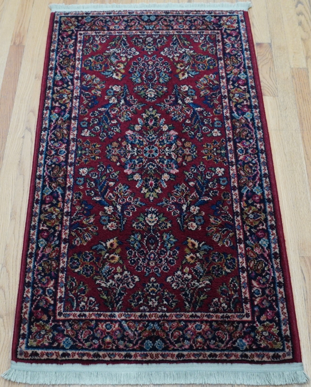 2’6″ x 4’3″ Authentic Karastan Red Saroukk 700-785 Wool American Rug Excellent