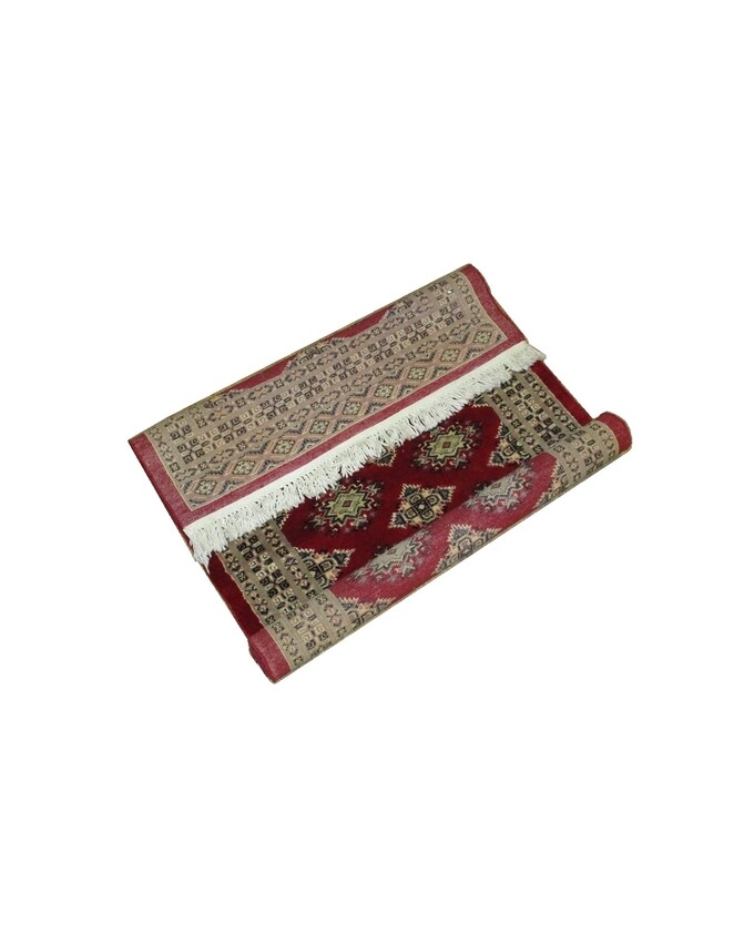 Bokhara Hand Knotted Silk Wool Rug 30 x 50 inches