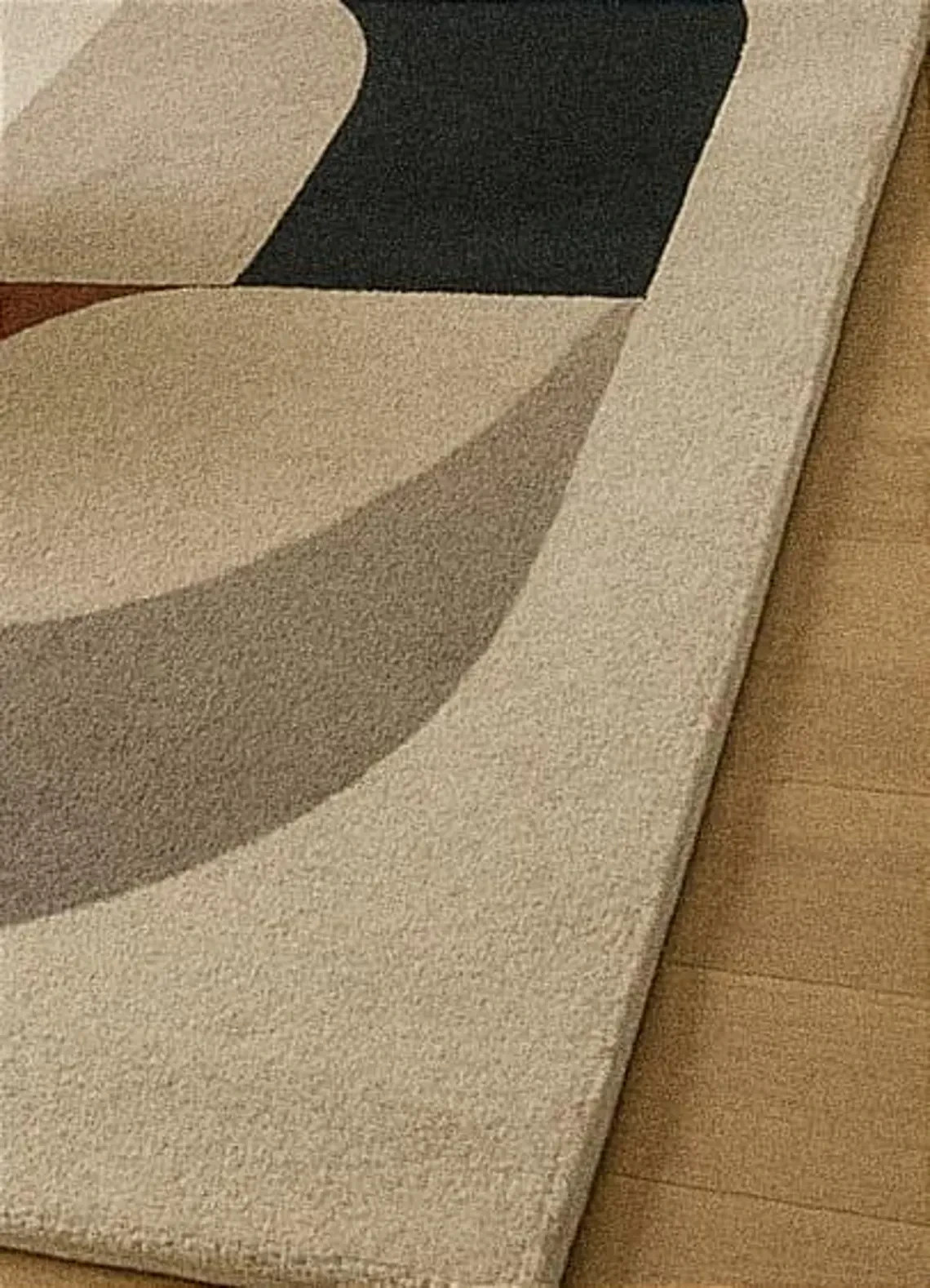 Hand Tufted Wool Area Rug, Modern Geometric Multicolor Abstract Design Carpet