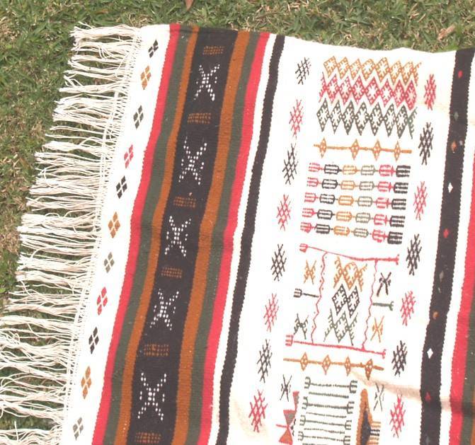 Genuine Algerian Hand woven Nylon Berber Rug