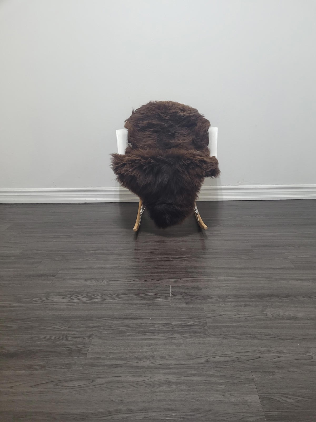 Sheepskin rug,soft Dense wool rare color 100% natural #B847