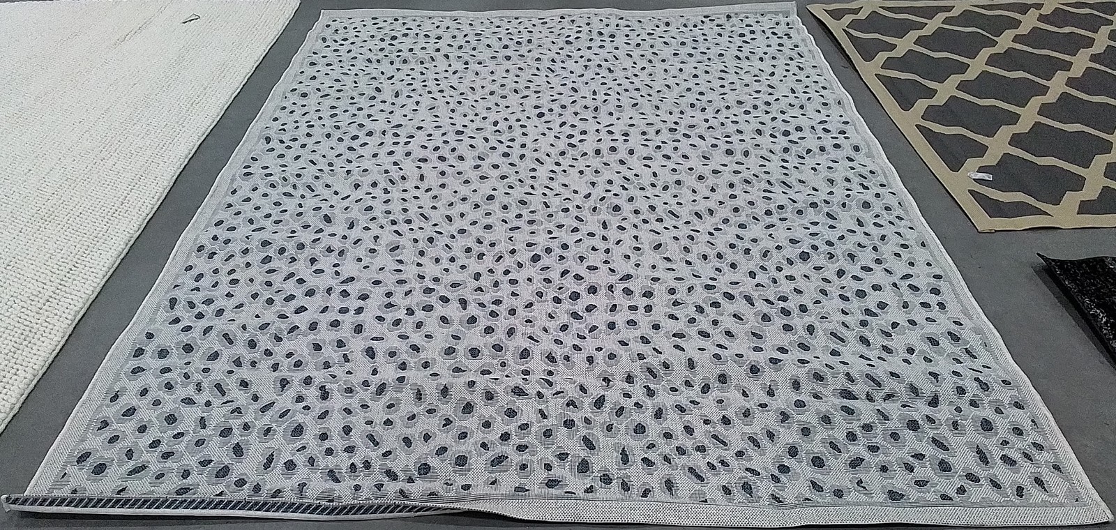 IVORY/BLUE 8′-0″ x 10′-0″ Flaw in Rug, Reduced Price 1172804177 CY8104-53412-810