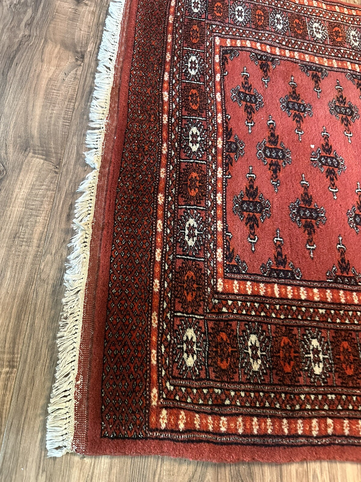 !!!!Hand Woven!! Wool Pile Tribal Jaldar Bokhara. Pakistani Rug !!Just Cleaned!!