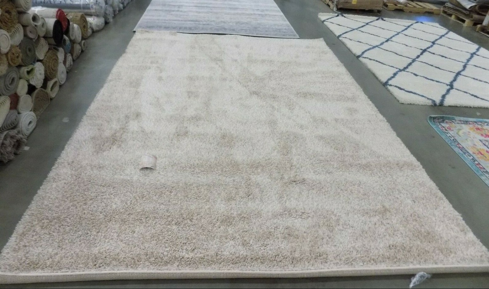 BEIGE 8′-6″ X 12′ Back Stain Rug, Reduced Price 1172597926 SG151-1313-9