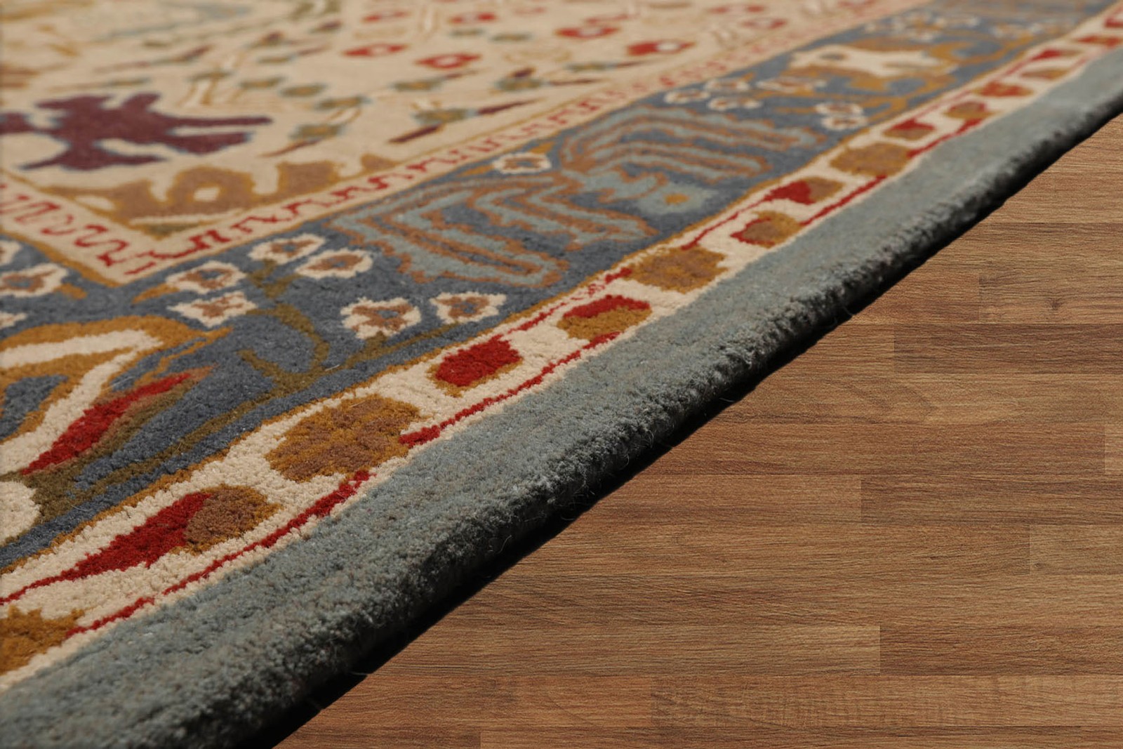 Multi Sizes Handmade Wool Arts & Craft Transitional Oriental Area Rug Beige