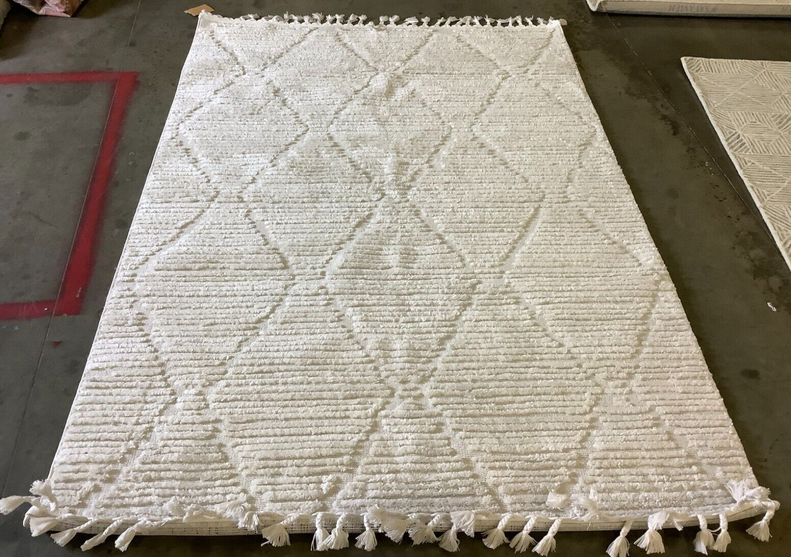 BEIGE 5′-3″ X 7′-6″ Flaw in Rug, Reduced Price 1172664211 MRK517C-5