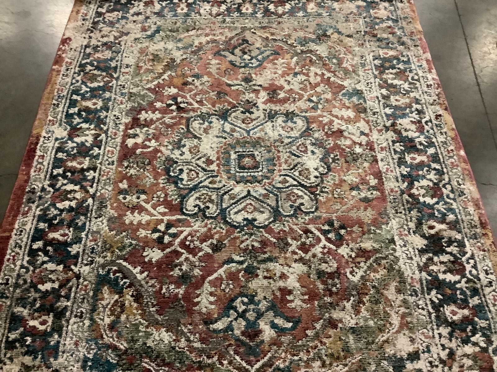 ORANGE / BLUE 5′-3″ X 7′-6″ Flaw in Rug, Reduced Price 1172667419 CYL229P-5