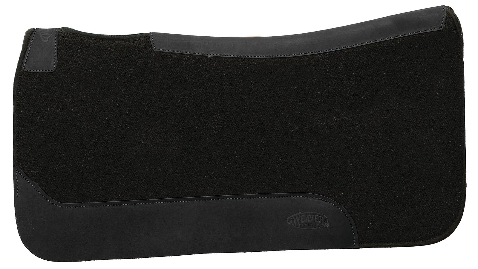 Black Contoured Apparel Pad Southwest Style Rug Design Wool Blend Liner 32×32