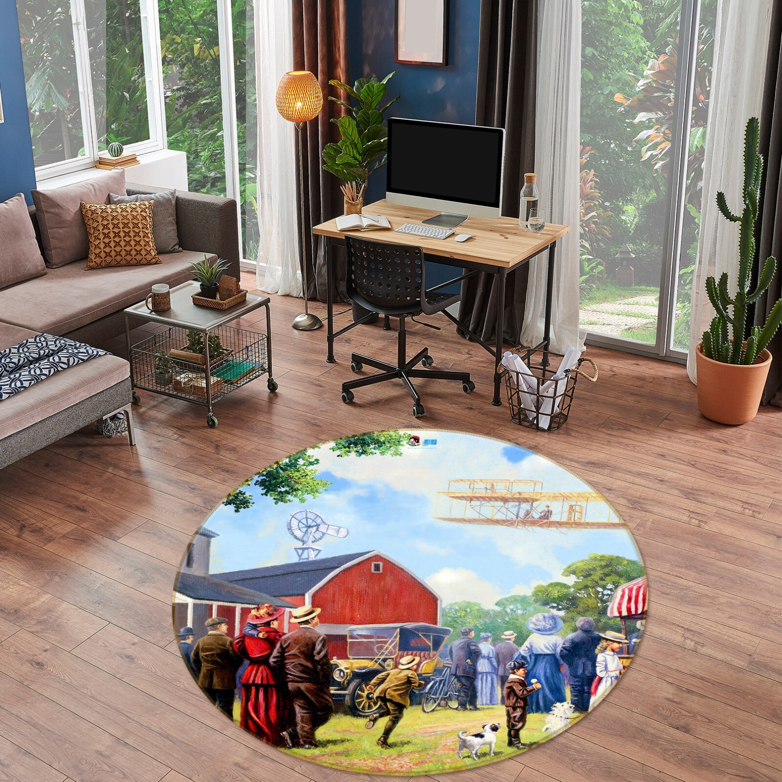 3D Lawn People ZHUA658 Game Non Slip Rug Mat Photo Carpet Kevin Walsh Amy