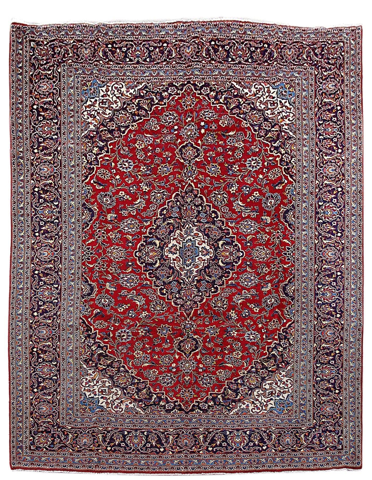 10×13′ Red Traditional Perssiaan Design Handmade Kashhan Rug 80178