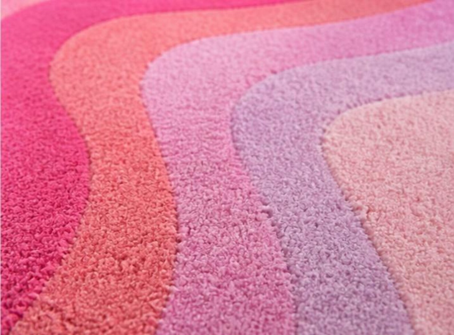 Funky Checkerboard Wavy Rug Pink Black White Swirl Abstract 6×9 8×10 Area Carpet