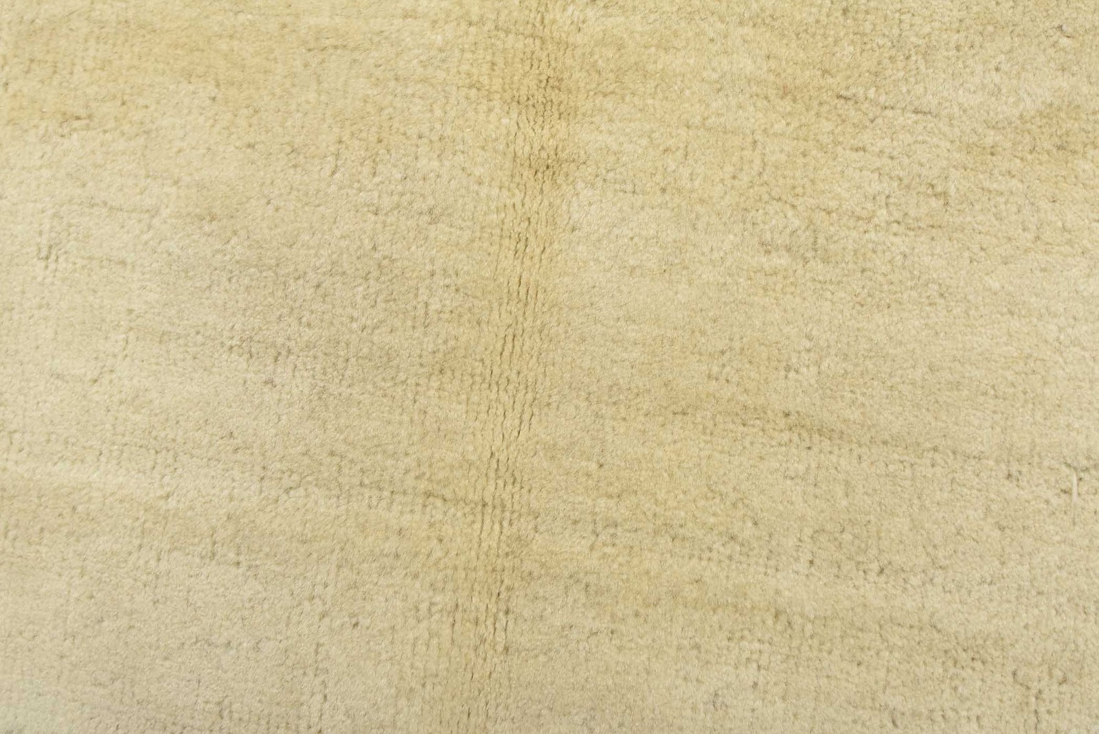 Solid Ivory Rug 6’1” x 9’1” Wool Contemporary Hand-Knotted Carpet