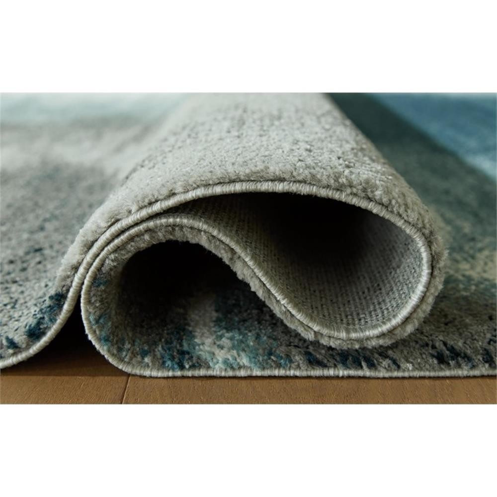 Bowery Hill Gray 8′ x 10′ Contemporary Area Rug with 12mm Pile