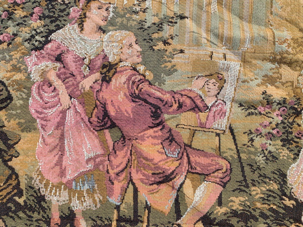 Vintage Tapestry, Stunning French Tapestry Romantic Tapestry Home Decor 2×5 ft