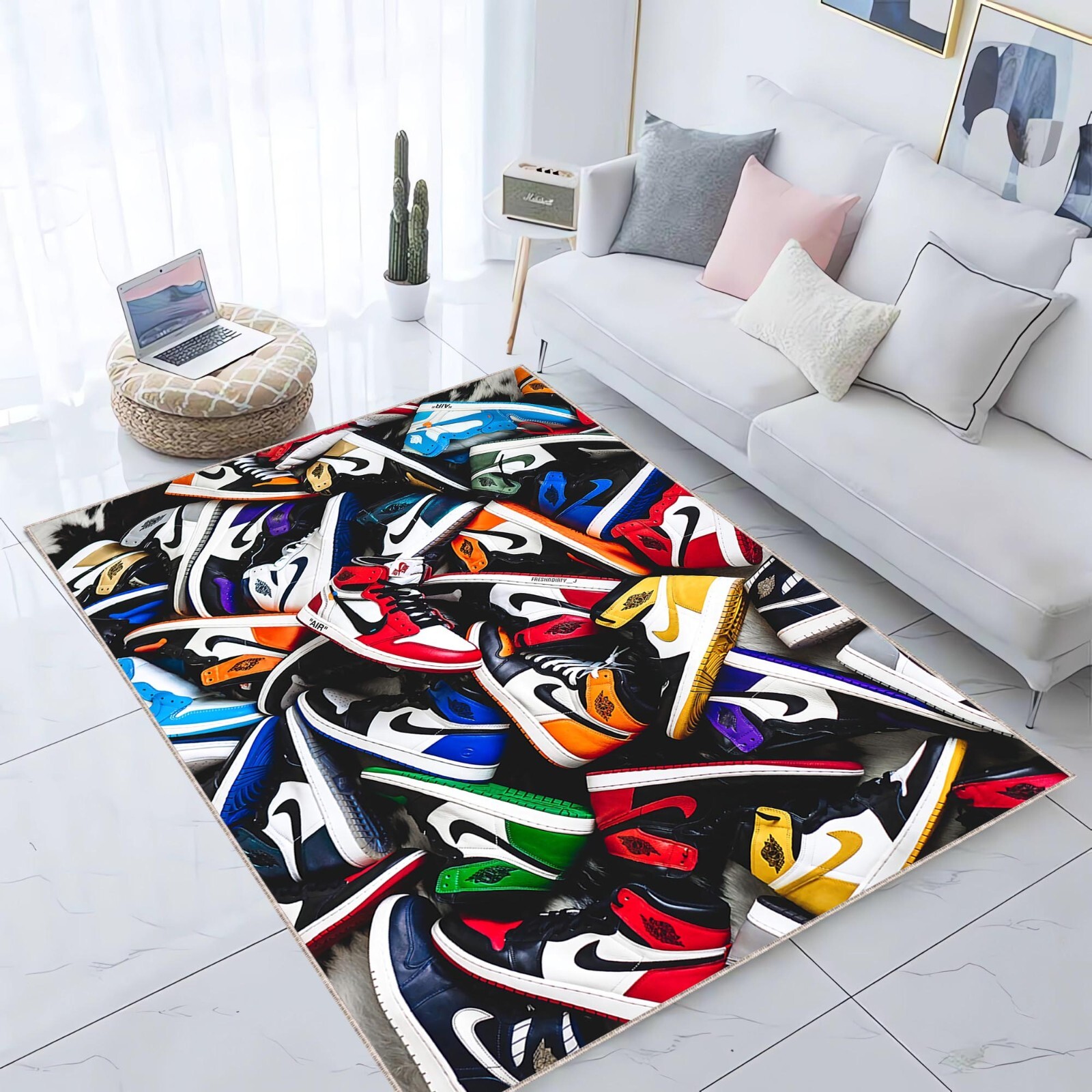 Sneaker Shoes Rug, Shoes Themed Hypebeast Sneaker, Shoes Room
