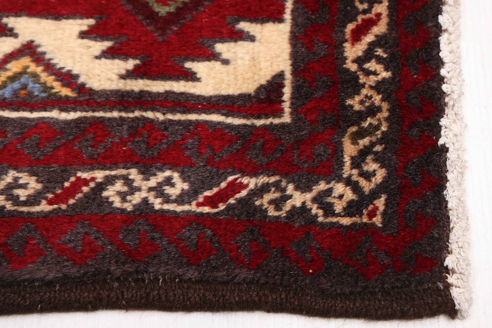 Vintage Hand-Knotted Area Rug 3’0″ x 5’7″ Traditional Oriental Wool Carpet