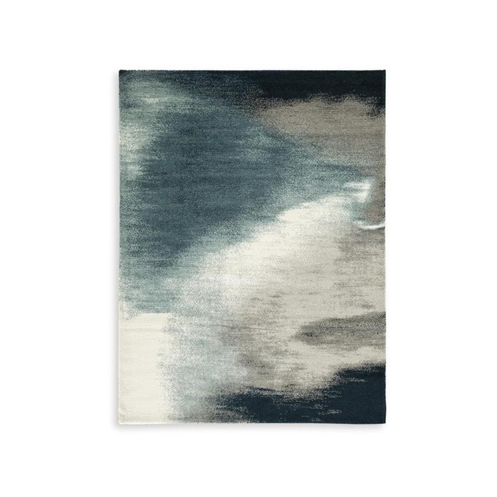 Bowery Hill Gray 8′ x 10′ Contemporary Area Rug with 12mm Pile