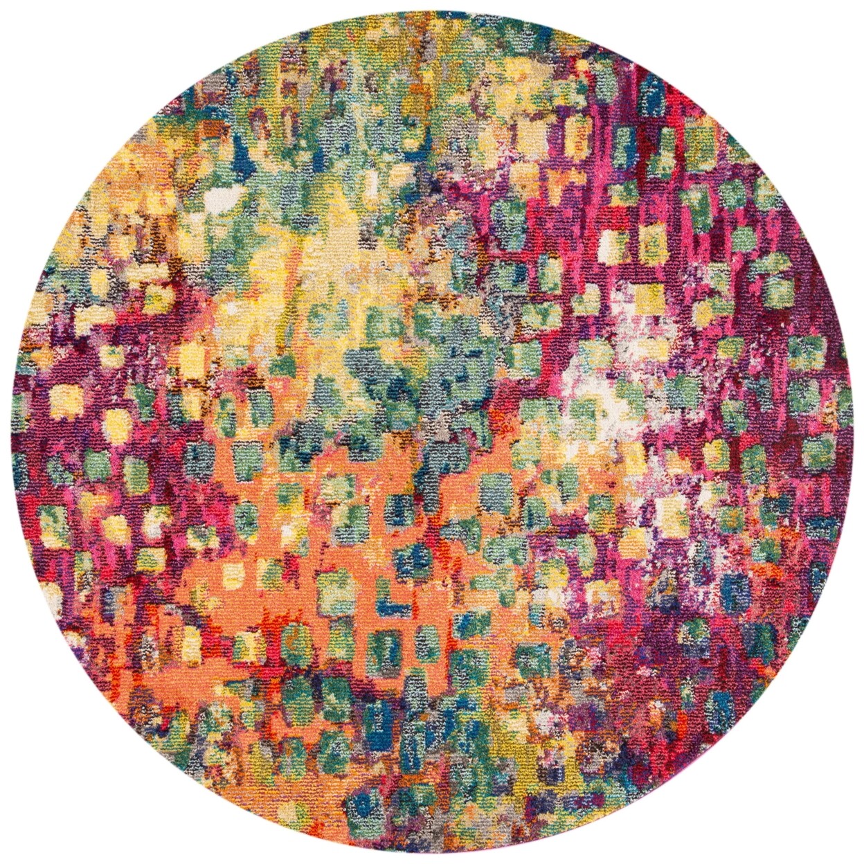 SAFAVIEH Madison Collection MAD425D Fuchsia / Gold Rug