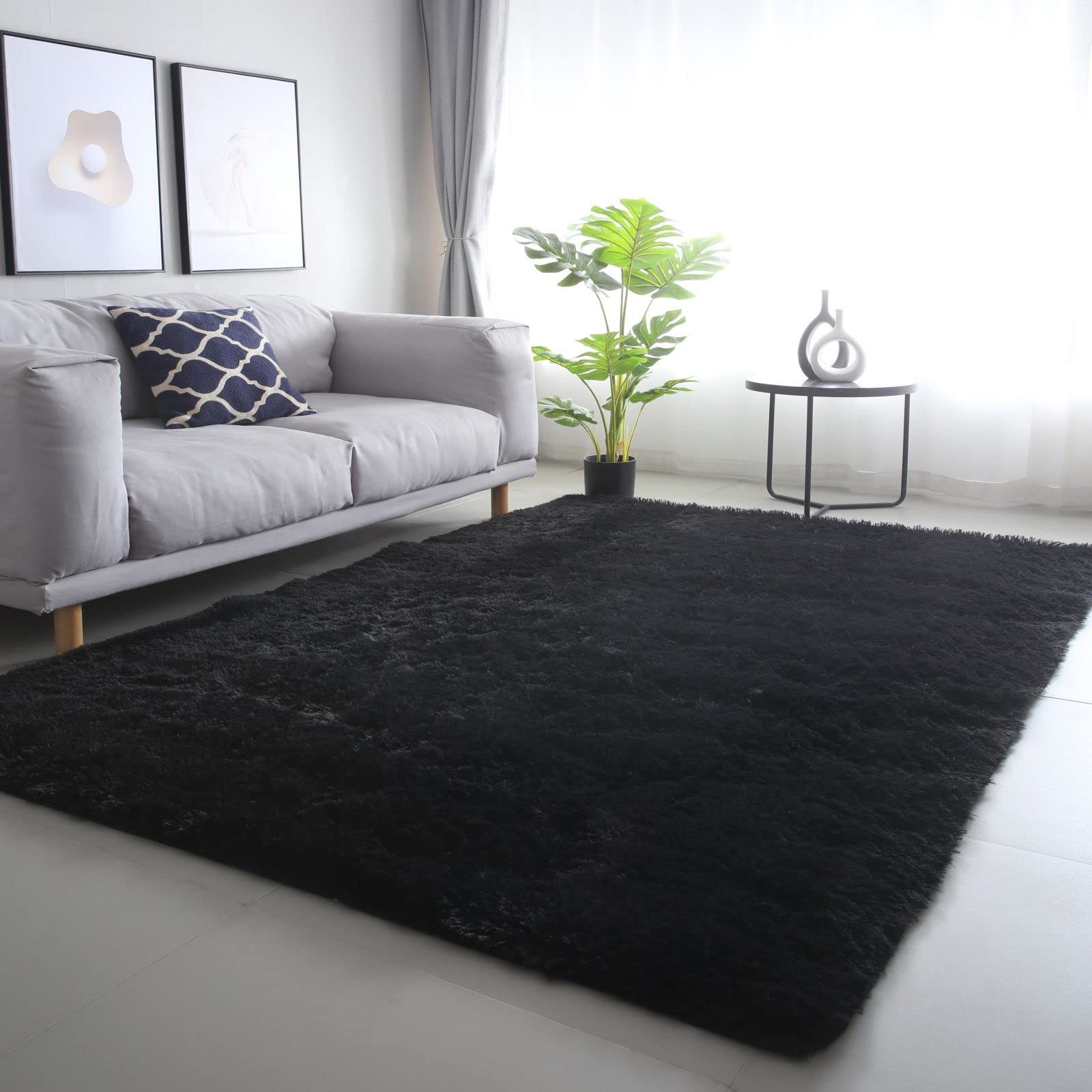 CAIYUECS Shag Area Rug,Indoor Ultra Soft Fluffy Plush Rugs for Bedroom Living