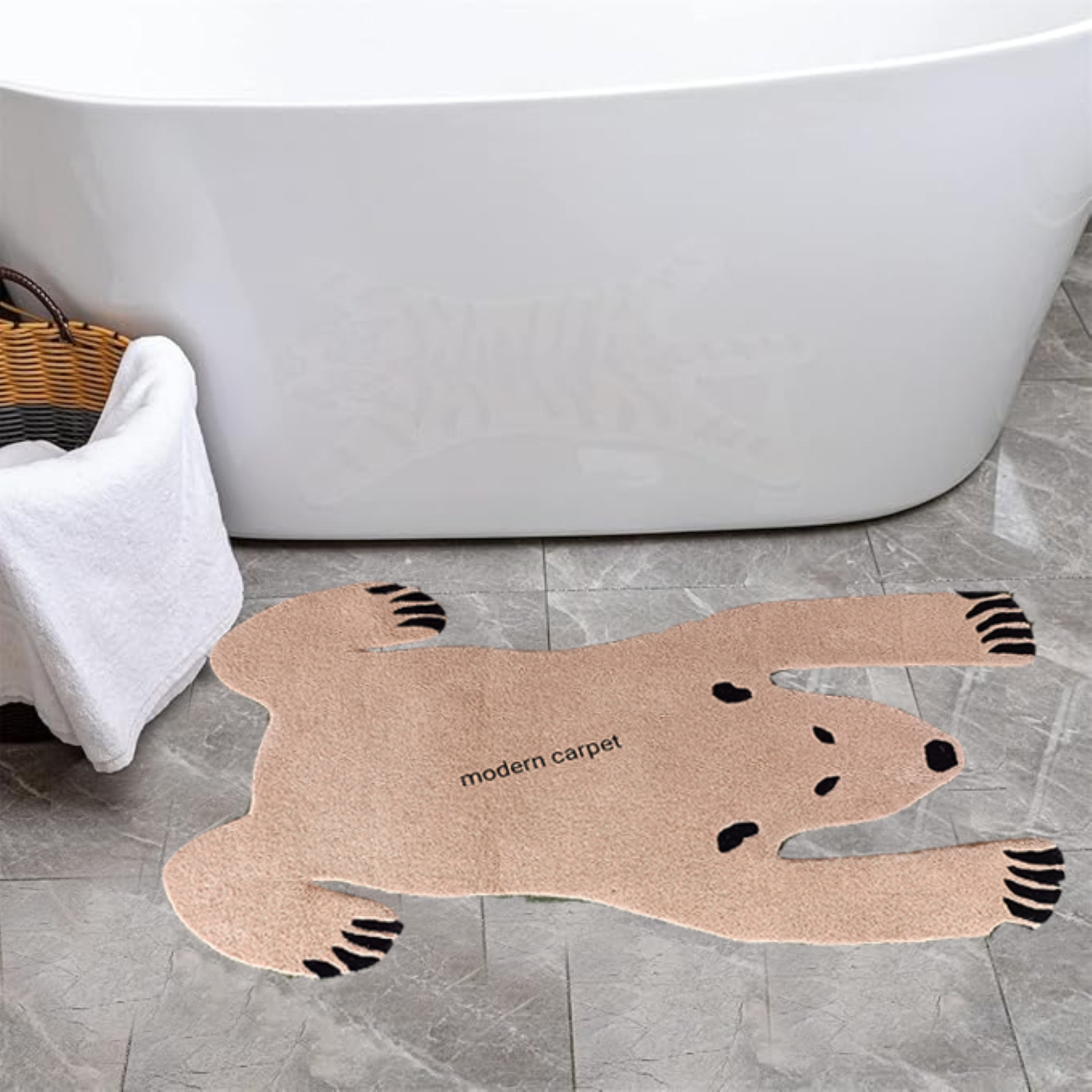 Bear Rugs 3×5 Feet Handmade 100% Woolen Hand Tufted For Home Decoration