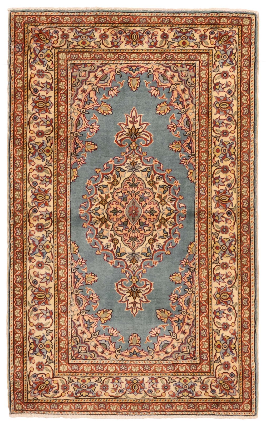Traditional Vintage Hand-Knotted Oriental Carpet 2’11” x 4’9″ Wool Area Rug