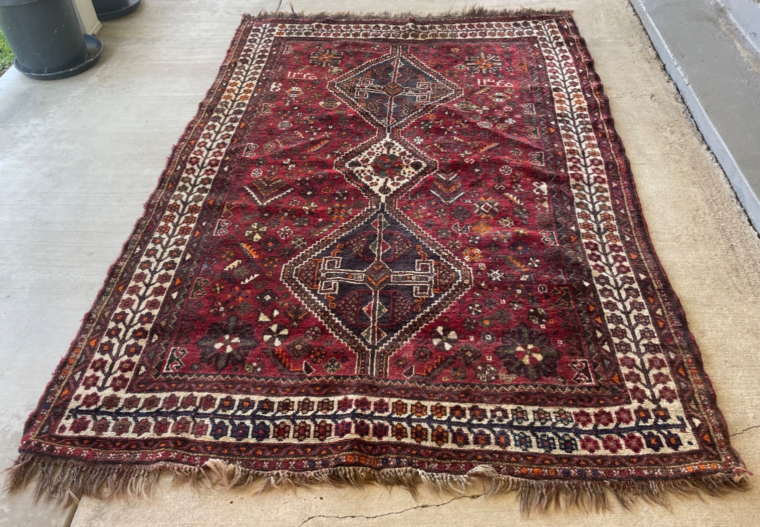 AUTHENTIC WOOL RUG TRADITIONAL HAND KNOTTED – 5’1″ x 7’2″ FREE SHIPPING