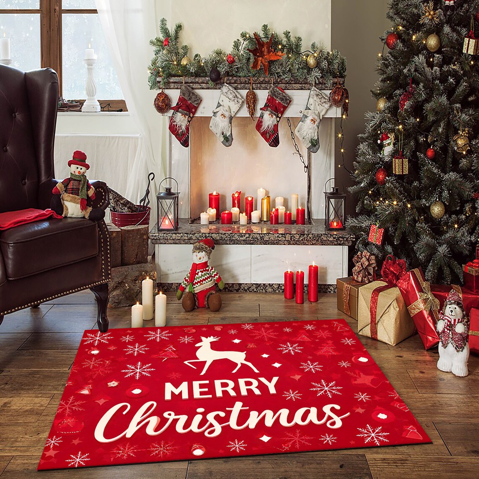 Christmas Tree Rug, Merry Christmas Rug, 2025 Year Rug, Christmas Gifts Rug