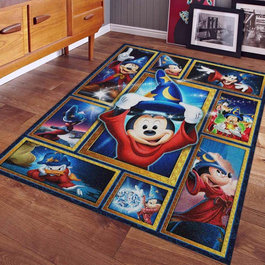 Mickey Mouse Magic Area Rug Carpet Cartoon Living Room Bedroom Home Decor Floor