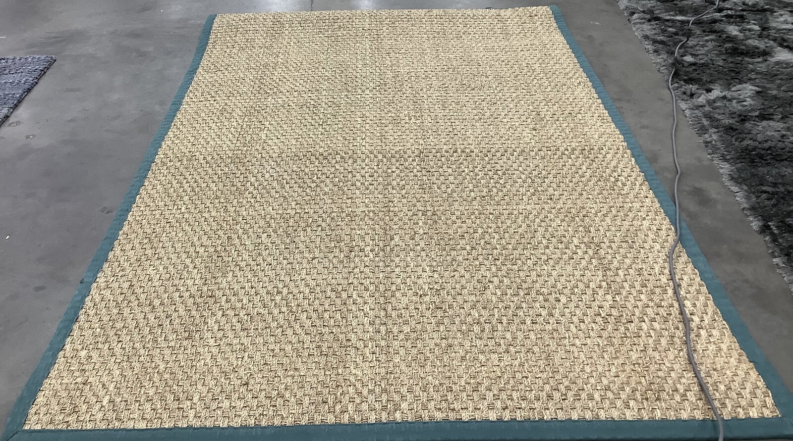 NATURAL / DTEAL BLUE 6′-0″ x 9′-0″ Flaw in Rug Reduced Price 1172678941 NF114M-6